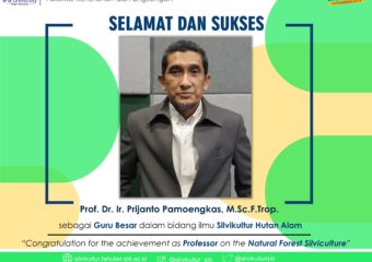 Selamat Prof. Dr. Ir. Prijanto Pamoengkas, M.Sc.F.Trop