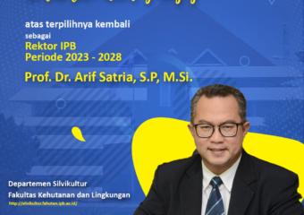 Selamat dan Sukses atas terpilihnya kembali Prof. Dr. Arif Satria, S.P., M.Si. sebagai Rektor IPB periode 2023-2028