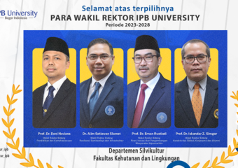 Congratulations and success to the elected Vice Rectors of IPB University for the period 2023-2028