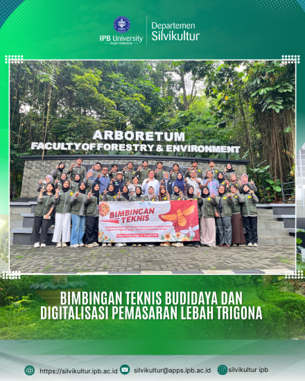 Upaya meningkatkan kapasitas generasi muda dalam pengelolaan hasil hutan non-kayu dilakukan melalui kegiatan Bimbingan Teknis Budidaya dan Digitalisasi Pemasaran Lebah Trigona yang diikuti mahasiswa IPB University.